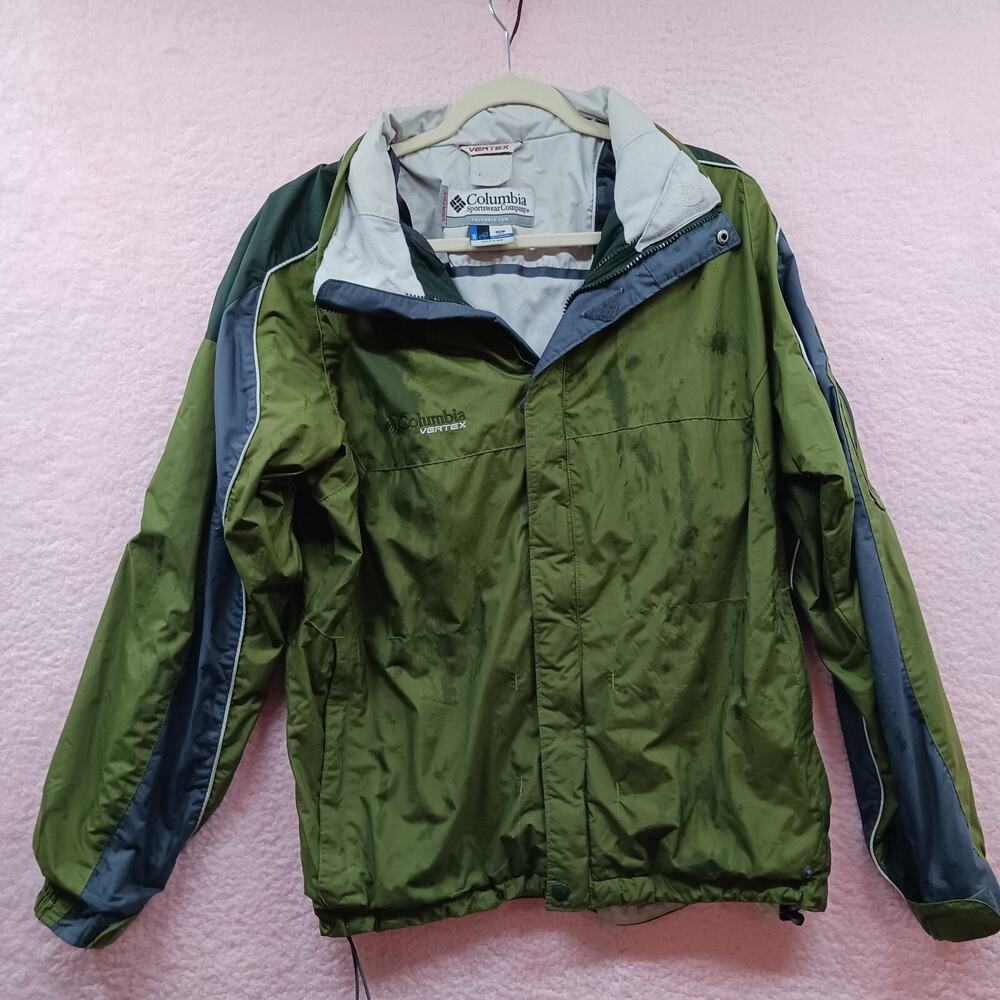 Columbia Vertex Jacket Coat Mens Size Medium Interchange Green